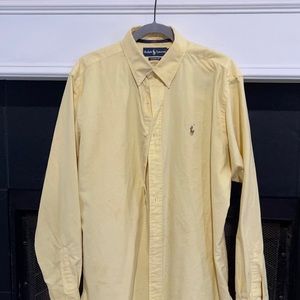 Polo Oxford yellow classic fit large